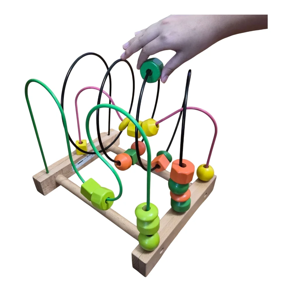 IKEA MULA Wooden Bead Rollercoaster